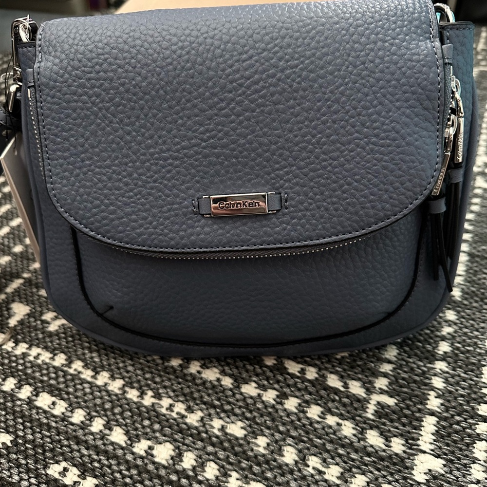 Calvin Klein Slate Blue Crossbody Bag